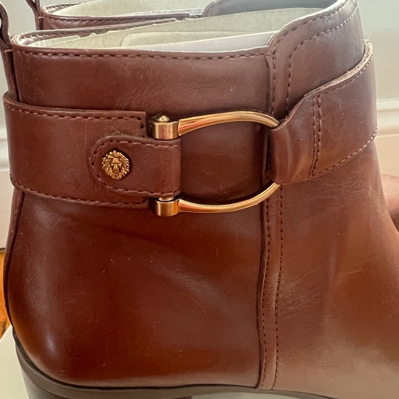 Anne Klein Boots | Jeannie Dk Cognac Leather Boots - Picture 4 of 7